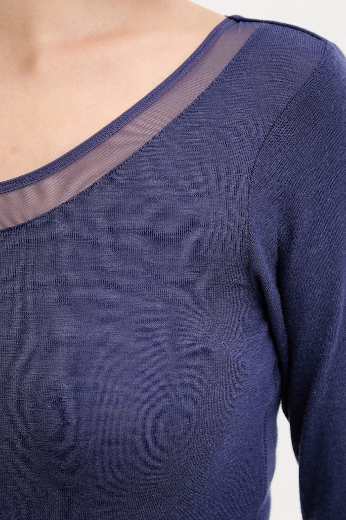 Chantelle longsleeve in cotone FEMILET FN1584 blu