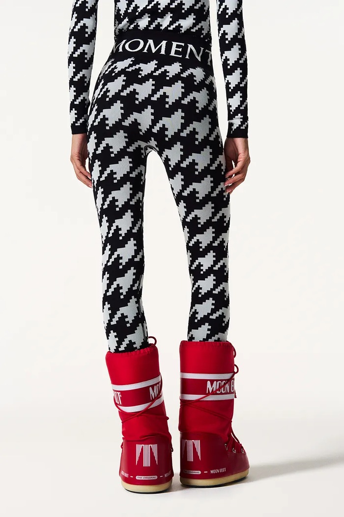 Perfect Moment Longsleeve funkcyjny damski wełniany Perfect Jacquard W3001115 czarny AW24