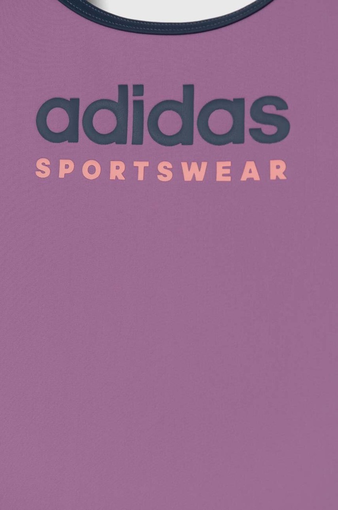 Dziewczynka adidas Performance jednoczęściowy strój kąpielowy dziecięcy SPW UBSUITIDS IT2717 fioletowy