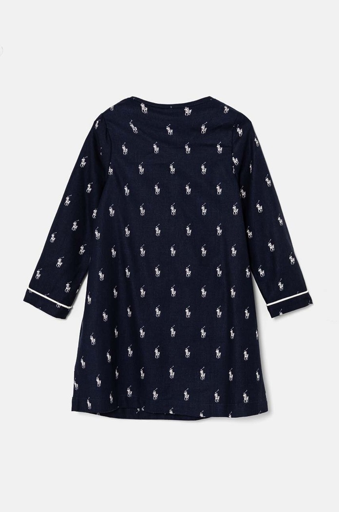 Polo Ralph Lauren koszula nocna bawełniana dziecięca 3P0197 granatowy AW24