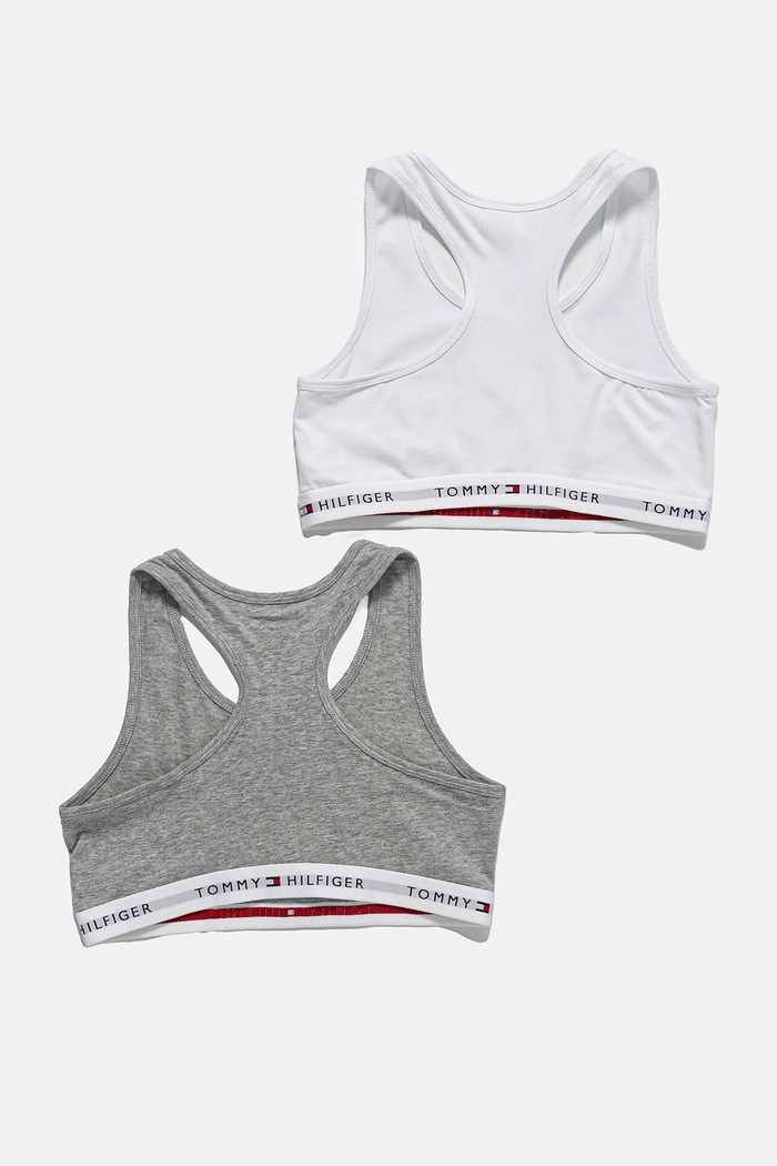 Παιδικό σουτιέν Tommy Hilfiger 2-pack UG0UG00748.9BYH γκρί AW24