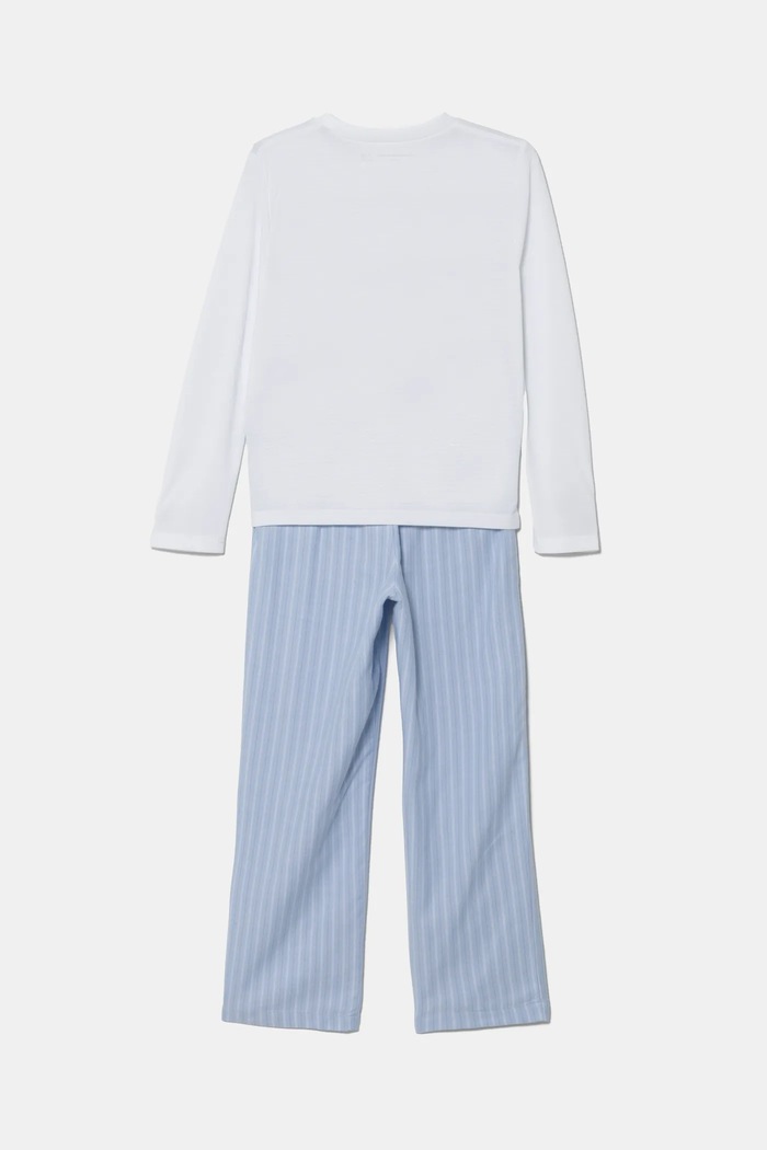 Παιδική πιτζάμα Abercrombie & Fitch KI246.4007 λευκό AW24