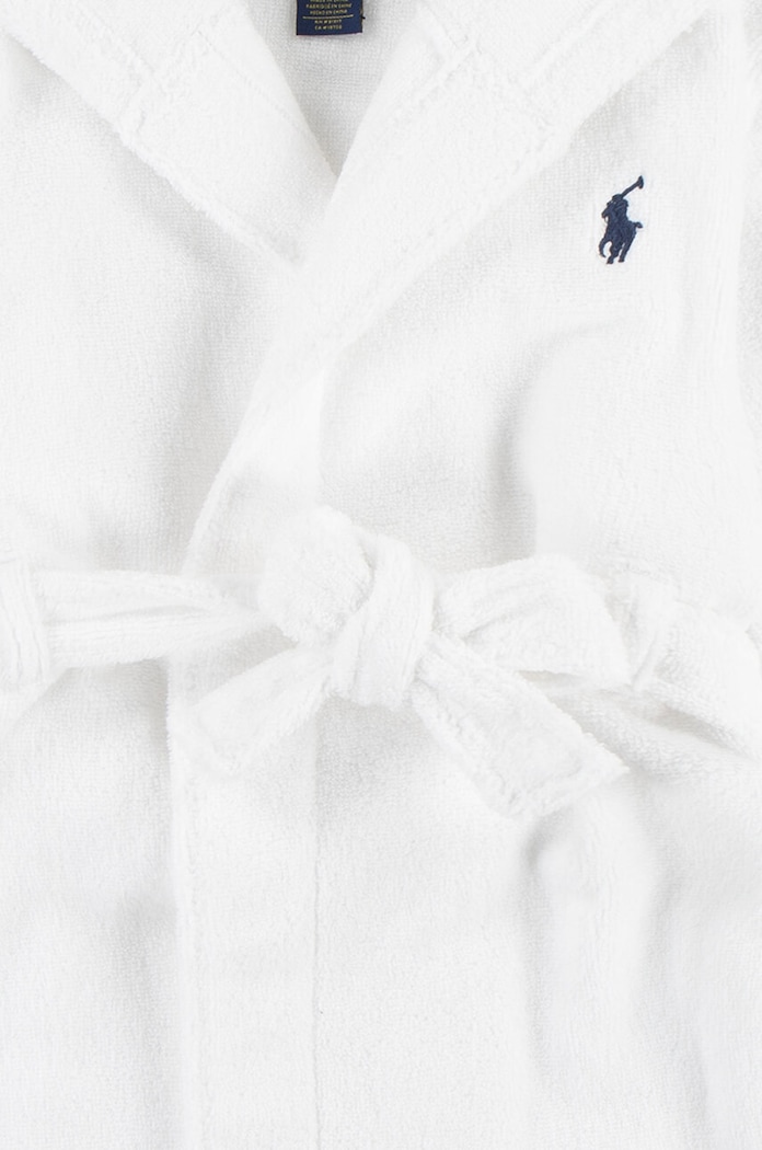 Παιδική βαμβακερή ρόμπα Polo Ralph Lauren 8P0188 λευκό