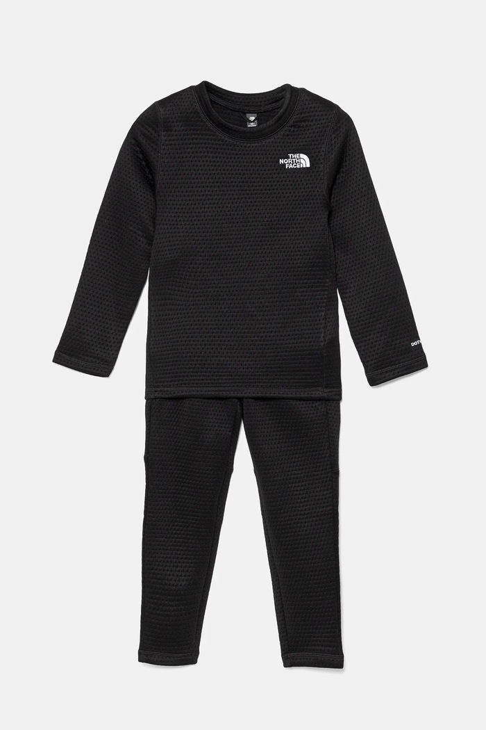The North Face un set de lenjerie funcțională pentru copii DOTKNIT THERMAL SET Planet friendly negru NF0A88VCJK31