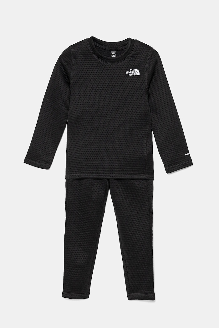 The North Face un set de lenjerie funcțională pentru copii DOTKNIT THERMAL SET Planet friendly negru NF0A88VCJK31