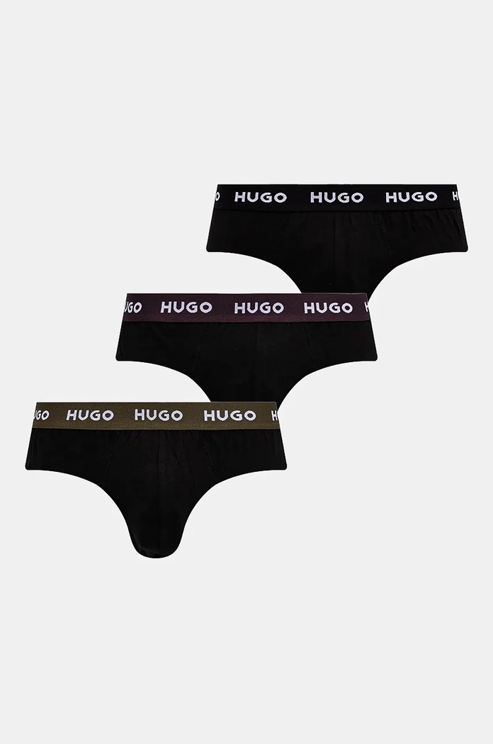 HUGO slip 3-pack cu modele negru 50517879
