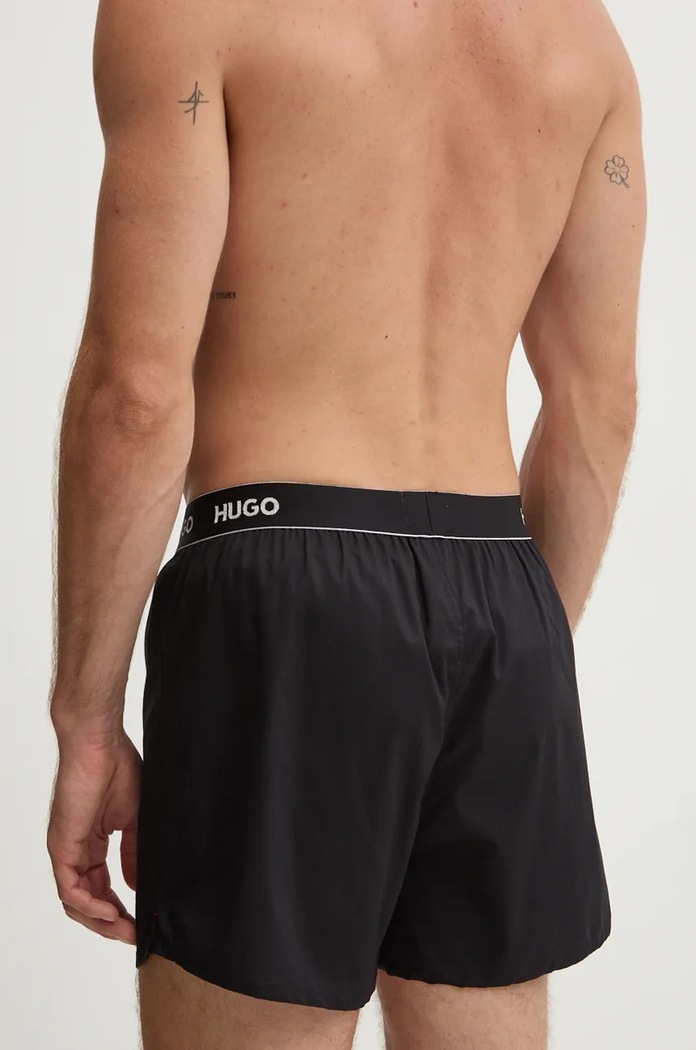 Bokserki bawełniane 3-pack HUGO czarny 50518079