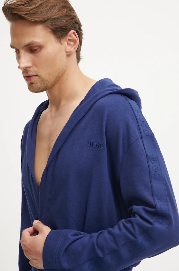 HUGO halat de baie din bumbac bleumarin 50520491