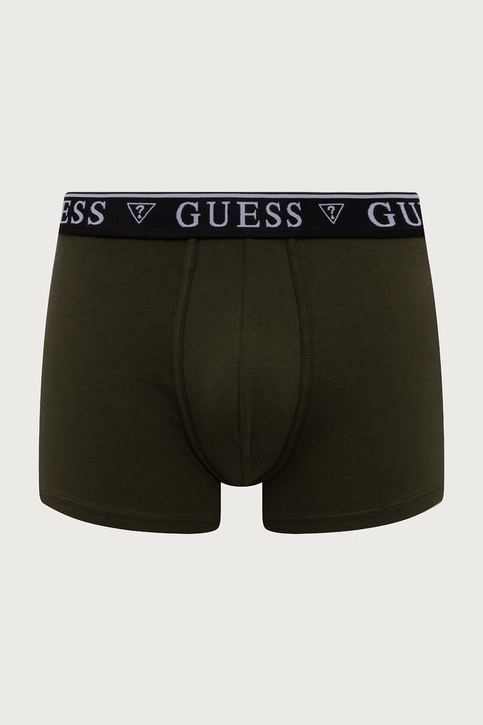 Bokserice za muškarce od pamuka s elastanom 5-pack Guess U4YG16.K6YW1 crna