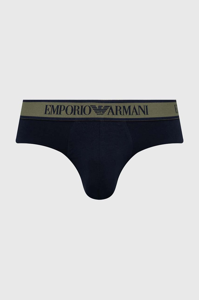 Odzież Emporio Armani Underwear slipy 3-pack 111734.4F717 granatowy