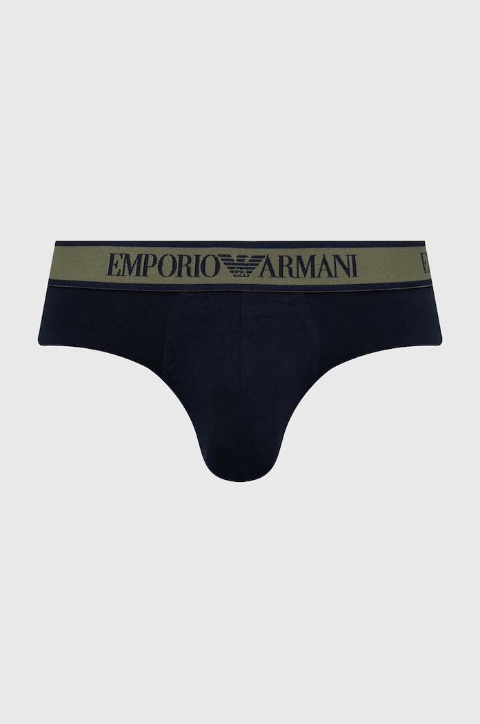 Odzież Emporio Armani Underwear slipy 3-pack 111734.4F717 granatowy