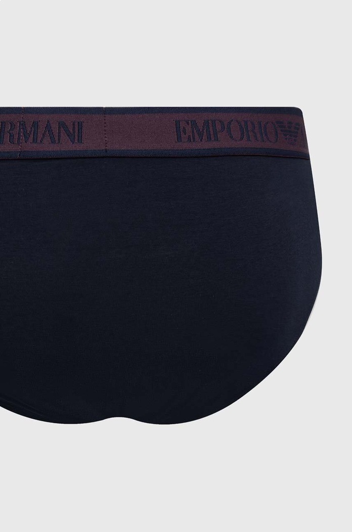 Emporio Armani Underwear slipy 3-pack 111734.4F717 granatowy