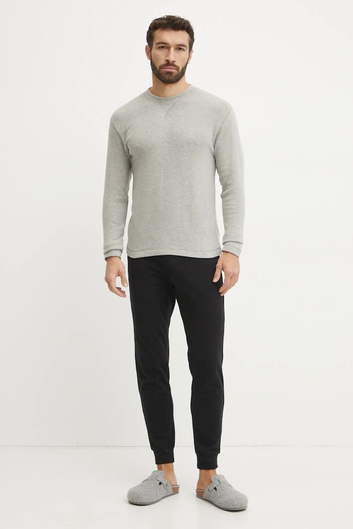 Μπλούζα πιτζάμας United Colors of Benetton 3Q414M01T γκρί NC24