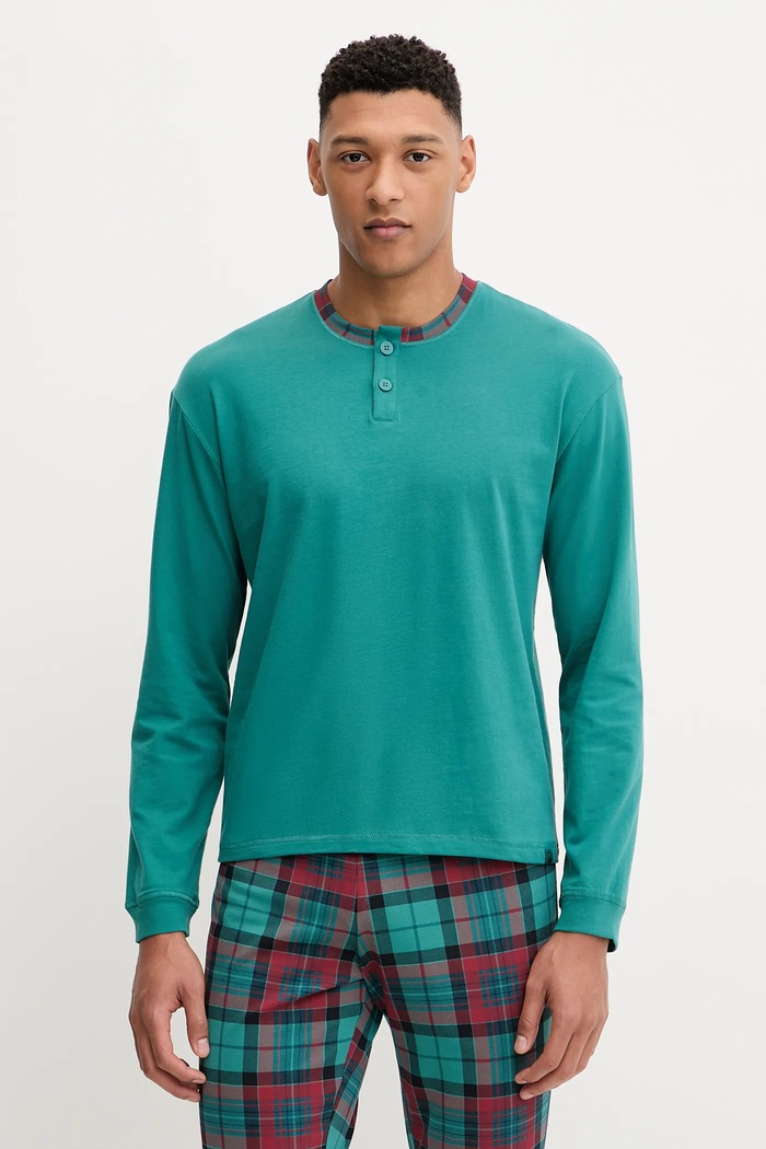 United Colors of Benetton piżama 37MW4P02N turkusowy AW25