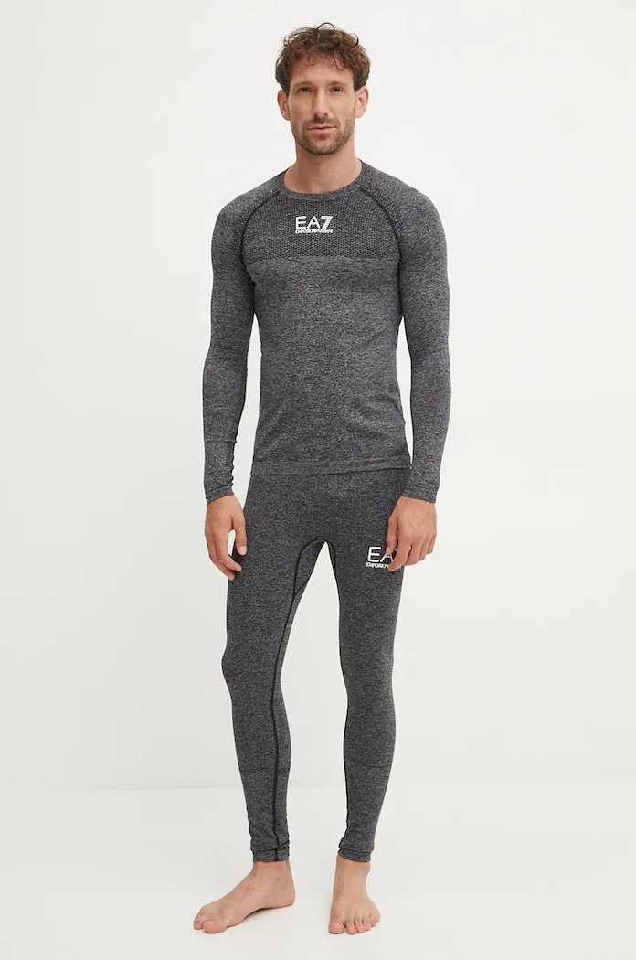 EA7 Emporio Armani funkcionális fehérnemű szett téli sportok szürke PJTBZ.8NUV02.29BA