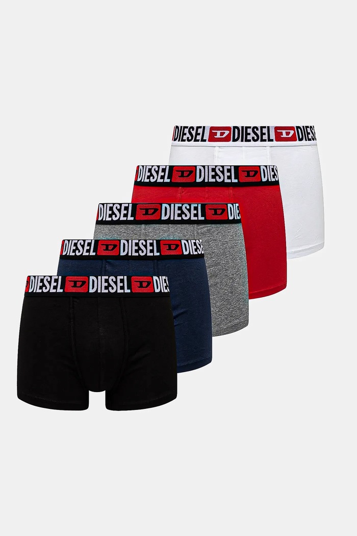 Bokserice Diesel UMBX-DAMIENFIVEPACK 5-pack pletivo crna 00SUAG.0DDAI