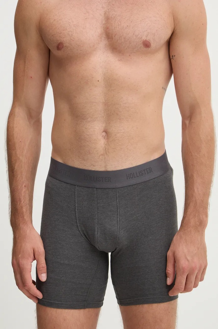 Боксерки Hollister Co. (3 чифта) KI314.4021.112 сив AW24