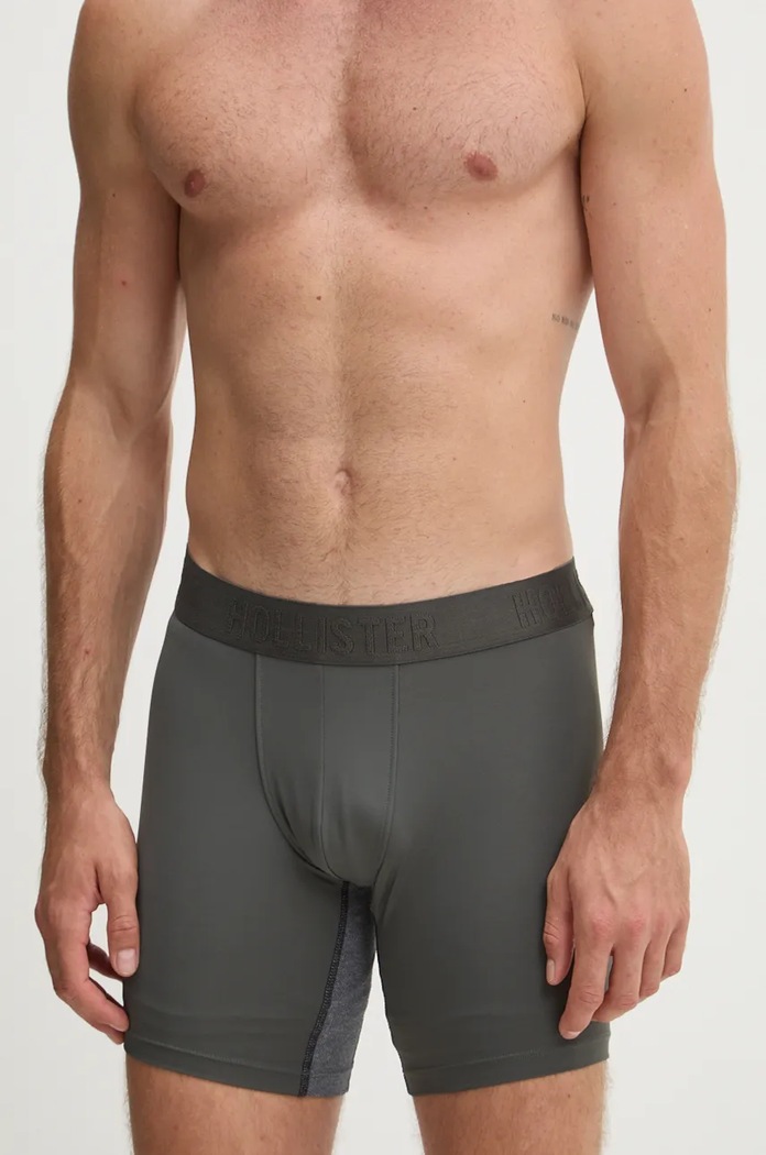 Boxerky Hollister Co. 5-pack pletenina šedá KI314.4031.500