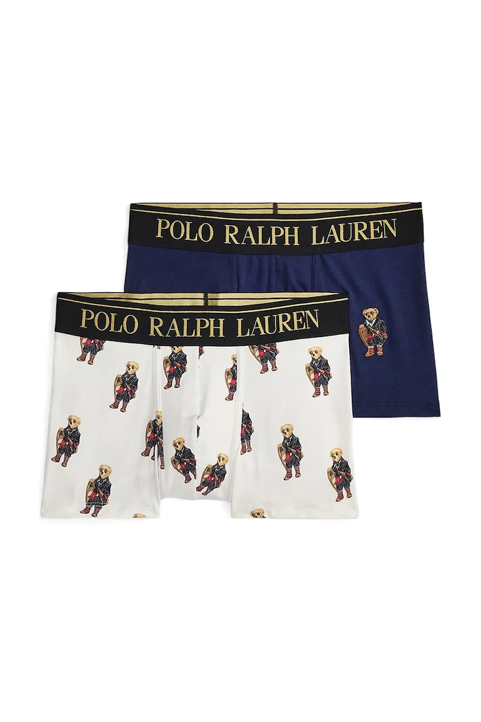 Βαμβακερό μποξεράκι Polo Ralph Lauren 2-pack εφαρμοστό σορτς μπόξερ πολύχρωμο 714843425