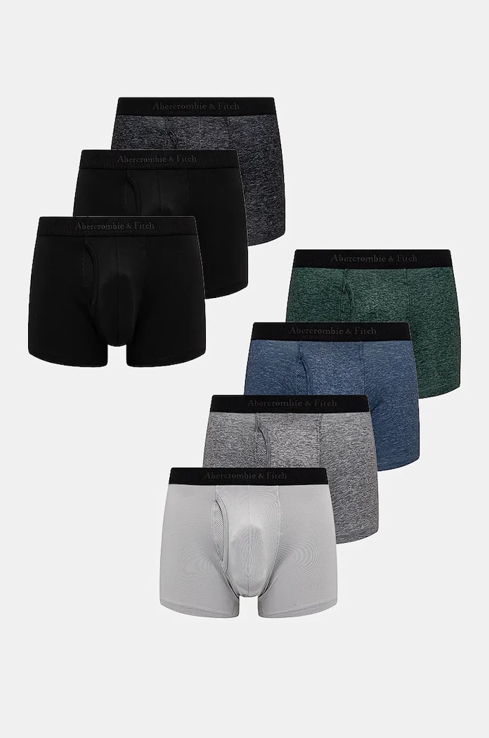 Boxerky Abercrombie & Fitch 7-pack pletenina šedá KI114.4039.136