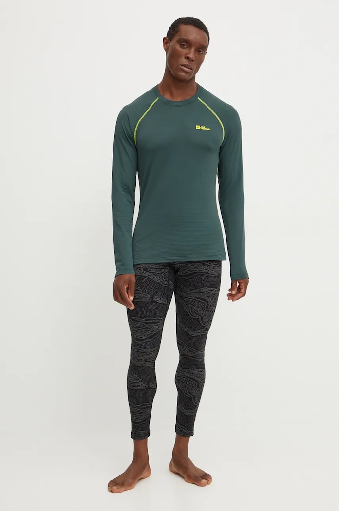 Funkčné tričko s dlhým rukávom Jack Wolfskin Infinite Warm A60322 zelená AW25