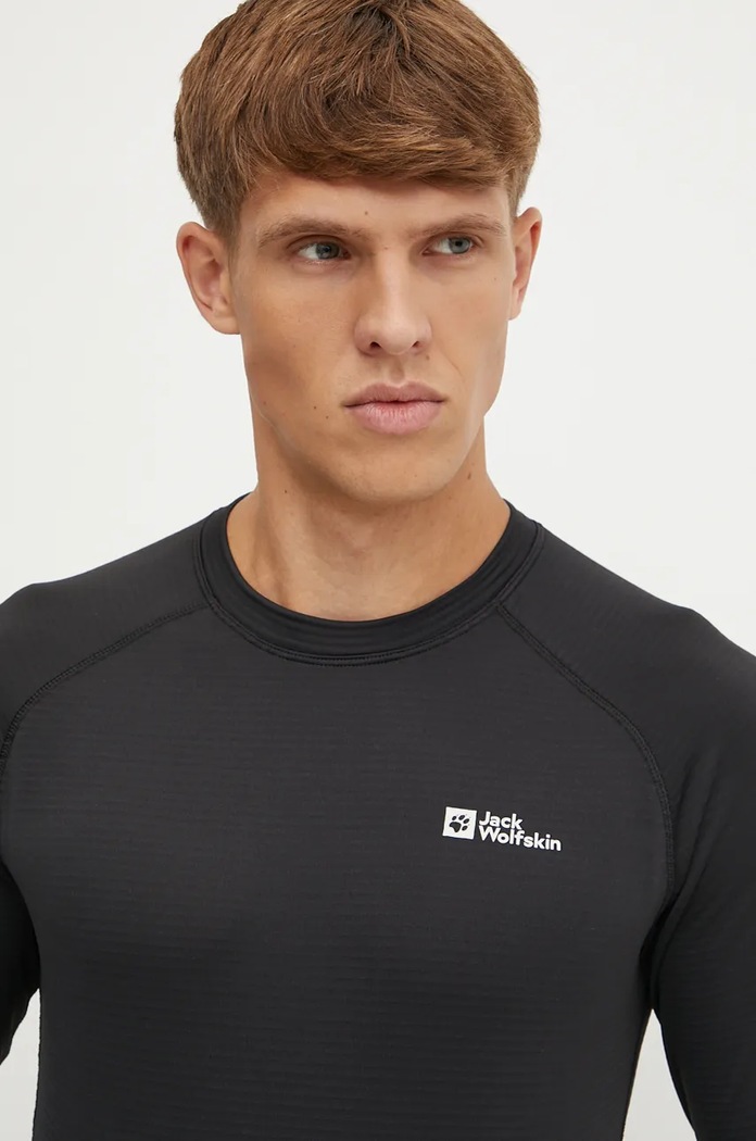 Oblečení Funkční triko s dlouhým rukávem Jack Wolfskin Infinite Warm A60322 černá
