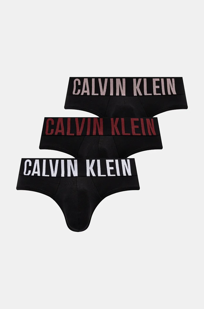 Calvin Klein Underwear slipy pánské 3-pack pletenina černá 000NB3610A