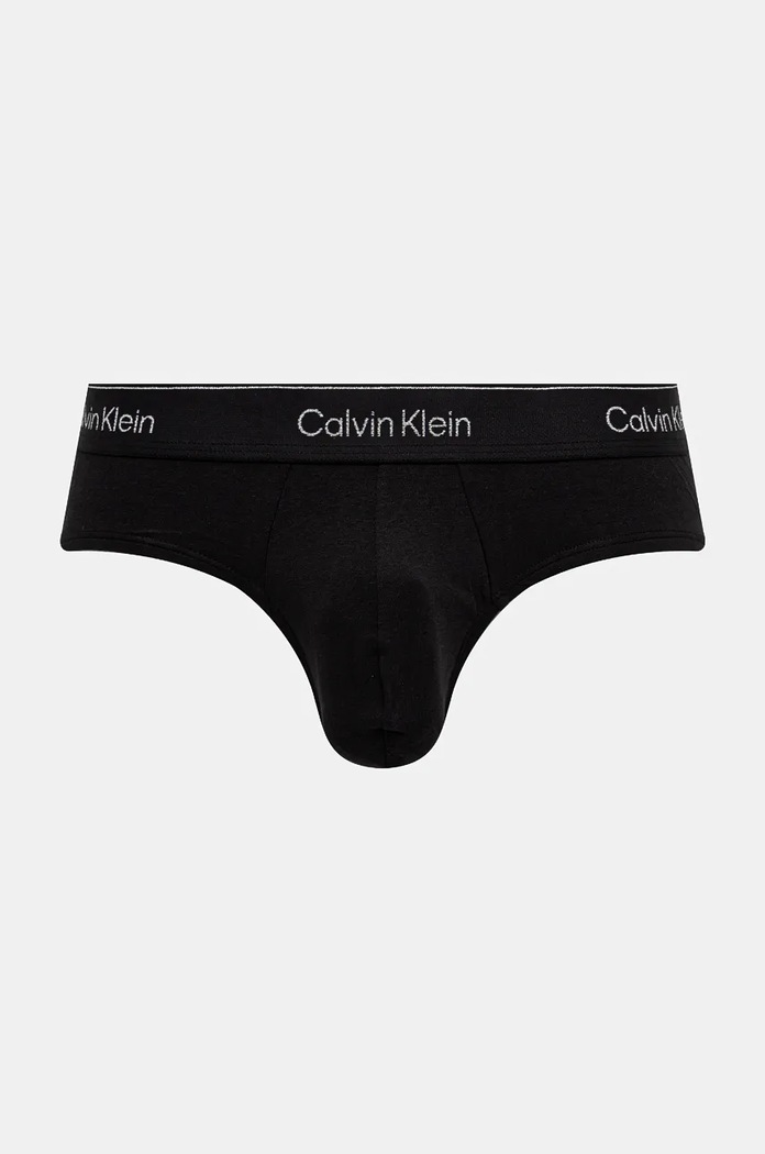 Slipy Calvin Klein Underwear 3-pak 000NB4075A čierna AW24