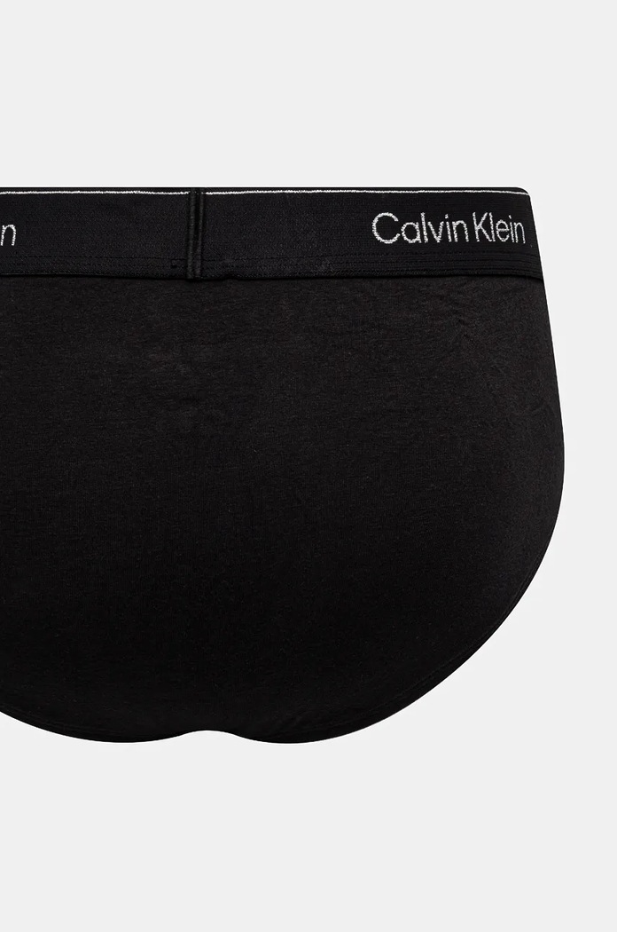 Slipy Calvin Klein Underwear 3-pak čierna 000NB4075A