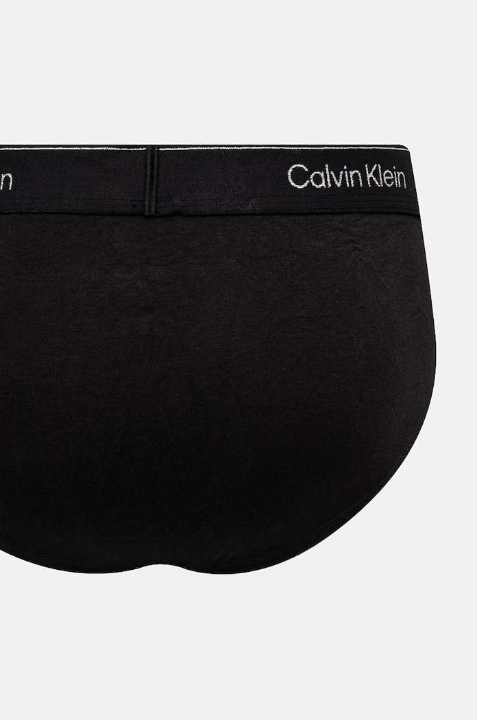 Slipy Calvin Klein Underwear 3-pak čierna 000NB4075A