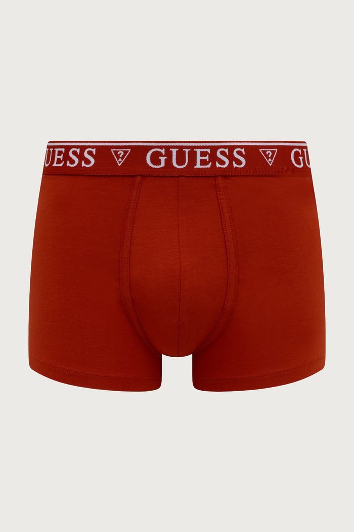 Guess Боксерки мъжки от памук с еластан BARNEY оранжев U4YF00.KCD31