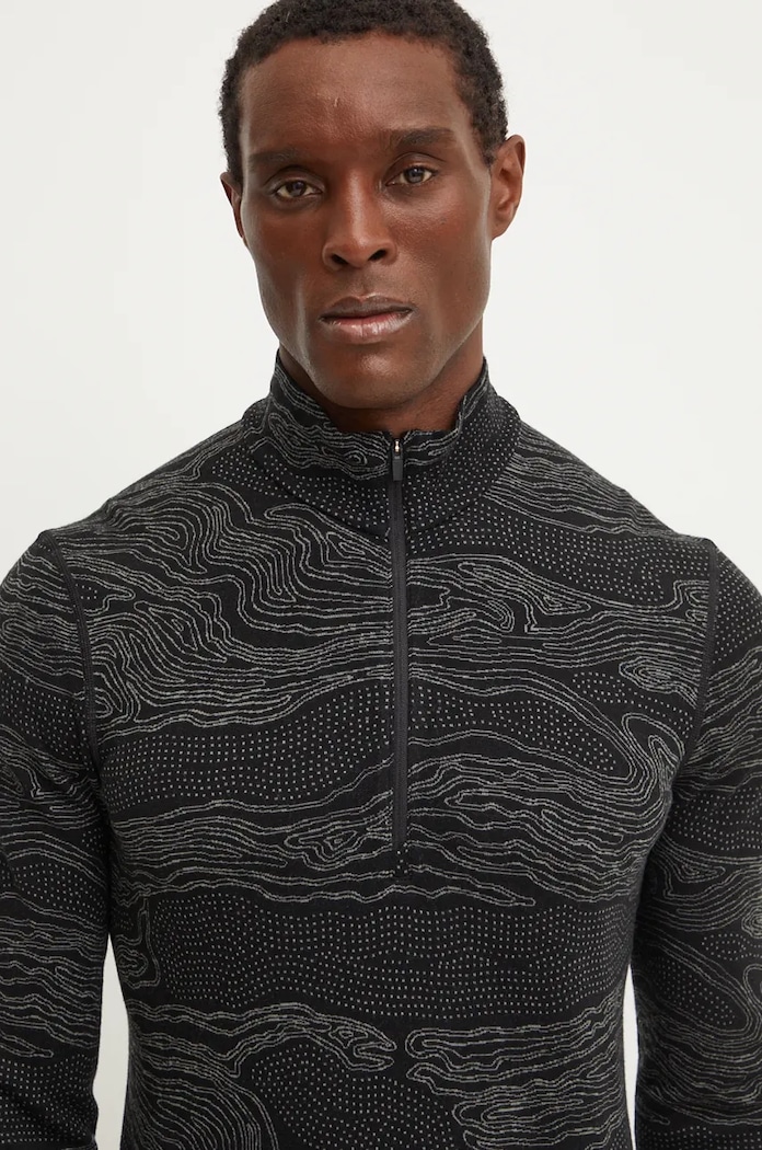Icebreaker longsleeve funkcyjny Merino 260 Vertex czarny IB0A573801W1