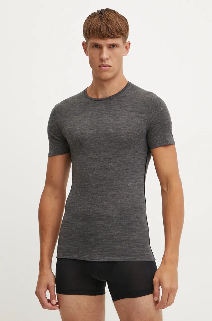 Icebreaker t-shirt funkcyjny Merino 150 Anatomica Planet friendly szary IB1030330111