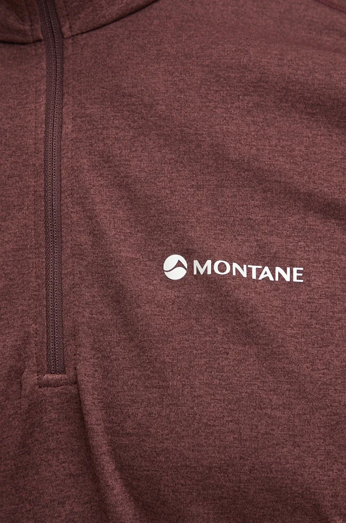Funkční triko s dlouhým rukávem Montane Dart MDRZI18 burgundské
