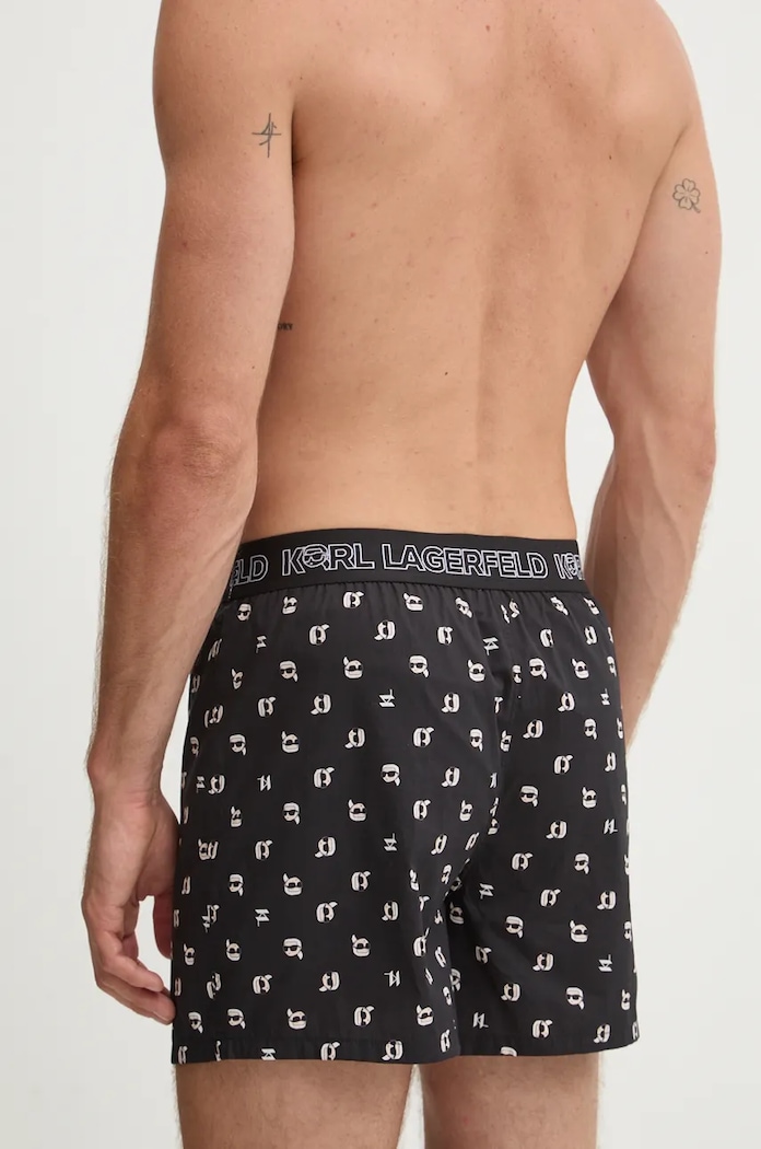 Karl Lagerfeld bokserki bawełniane 3-pack czarny 246M2101