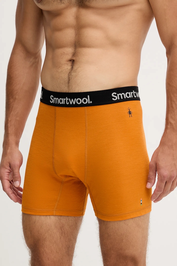 Smartwool lenjerie functionala Active Boxer Brief Boxed Planet friendly portocaliu SW016996