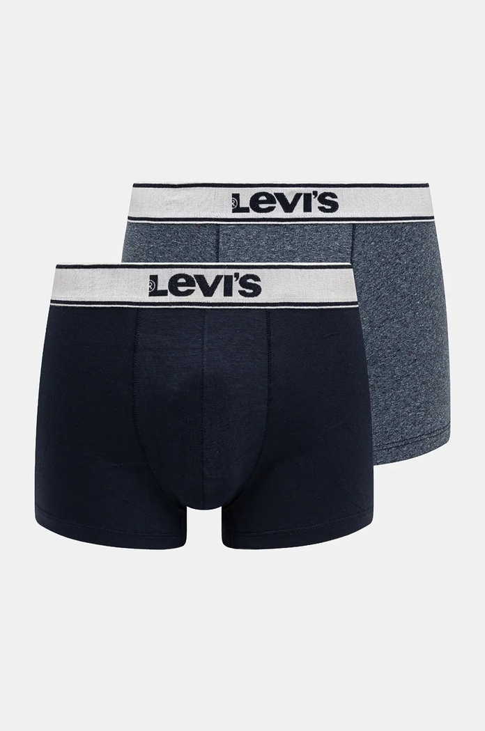 Μποξεράκια Levi's 2-pack μελανζέ σκούρο μπλε 37149.0935