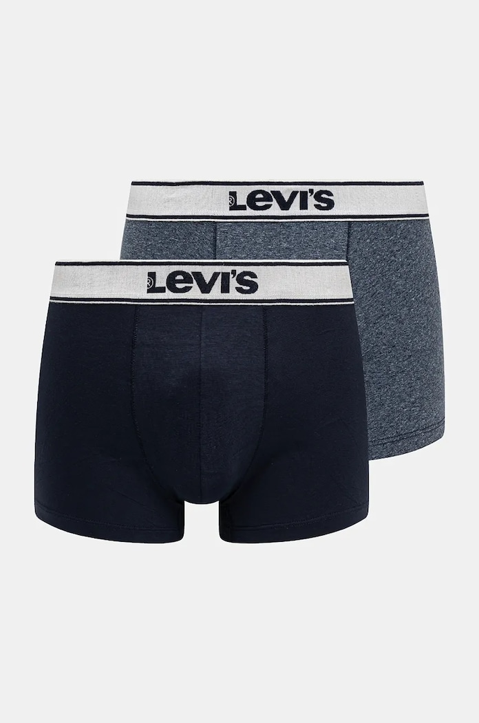 Μποξεράκια Levi's 2-pack μελανζέ σκούρο μπλε 37149.0935