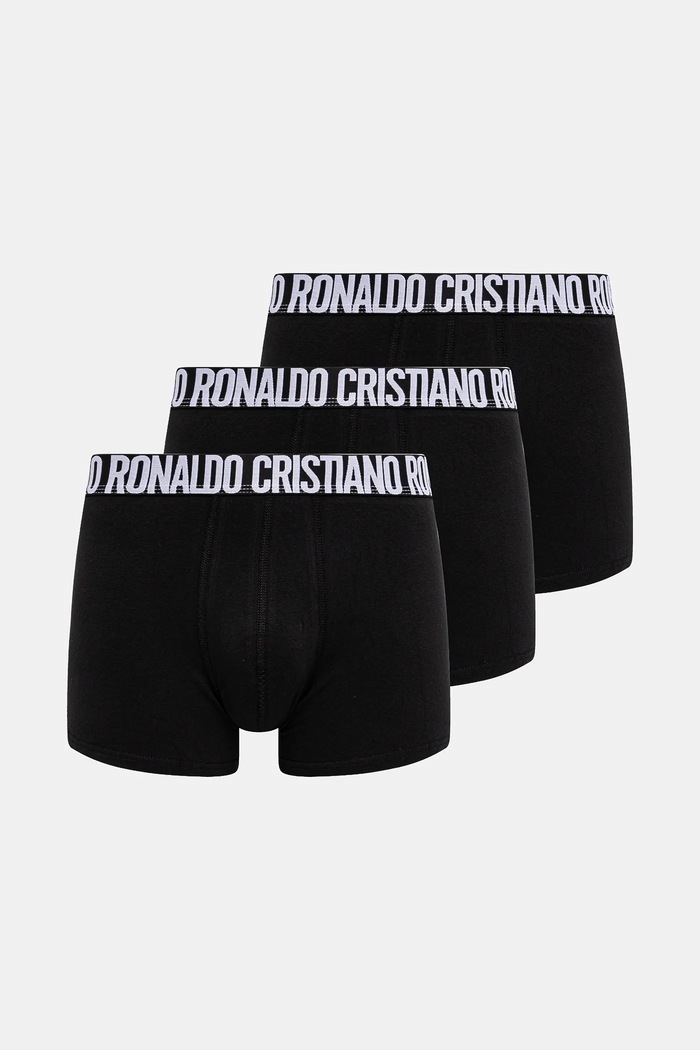 Μποξεράκια CR7 Cristiano Ronaldo 3-pack εφαρμοστό σορτς μπόξερ μαύρο 8100.4900.2757