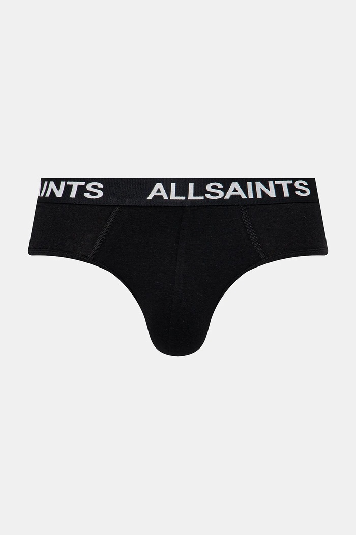 AllSaints slip 3-pack ASM493441 negru SS25