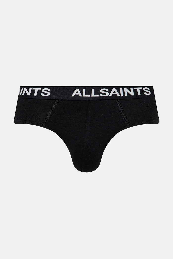 AllSaints slip 3-pack ASM493441 negru SS25
