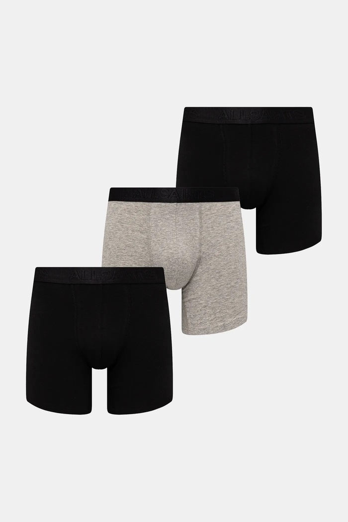 AllSaints Boxeri 3-pack negru 43ASM493456TD