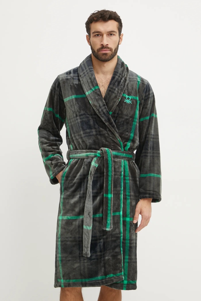 United Colors of Benetton halat 6FK82801F verde AW25