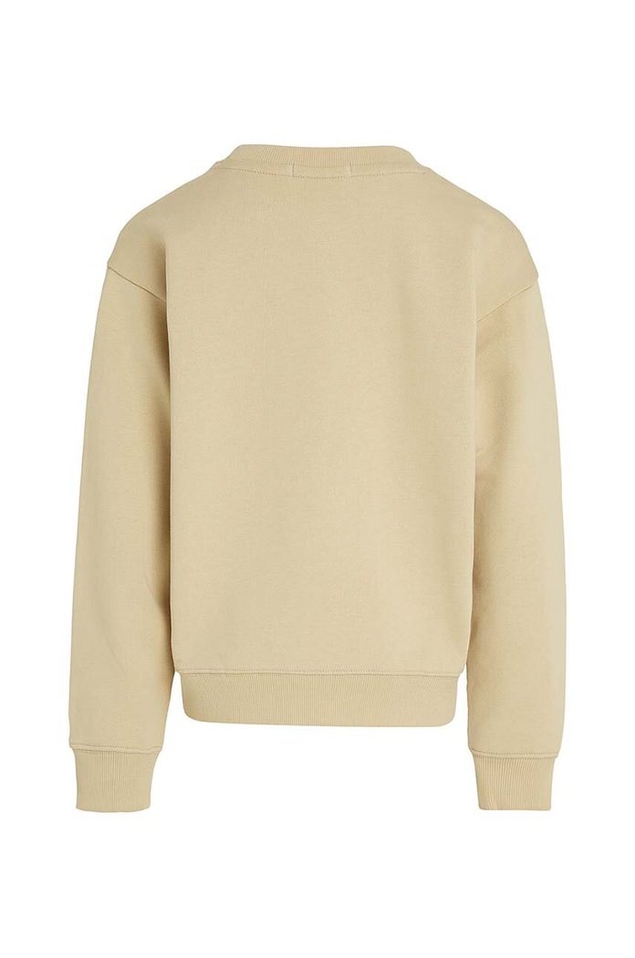 CHLAPEC Dětská bavlněná mikina Calvin Klein Jeans IB0IB02133.9BYH béžová