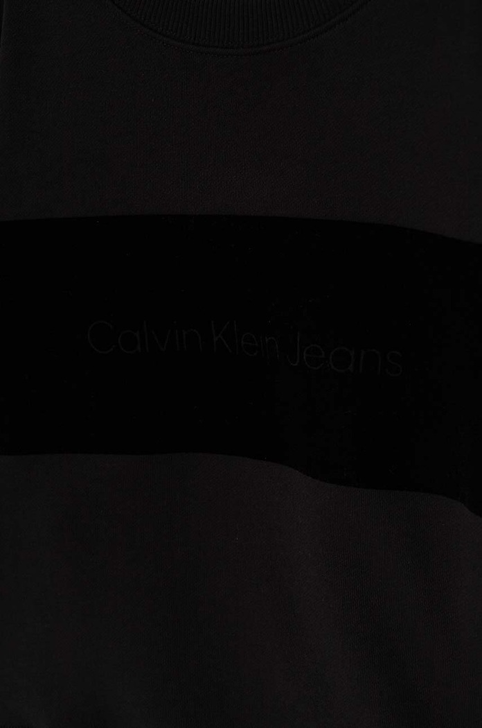 Αγορίστικα Παιδική βαμβακερή μπλούζα Calvin Klein Jeans IB0IB02135.9BYH.128.176 μαύρο