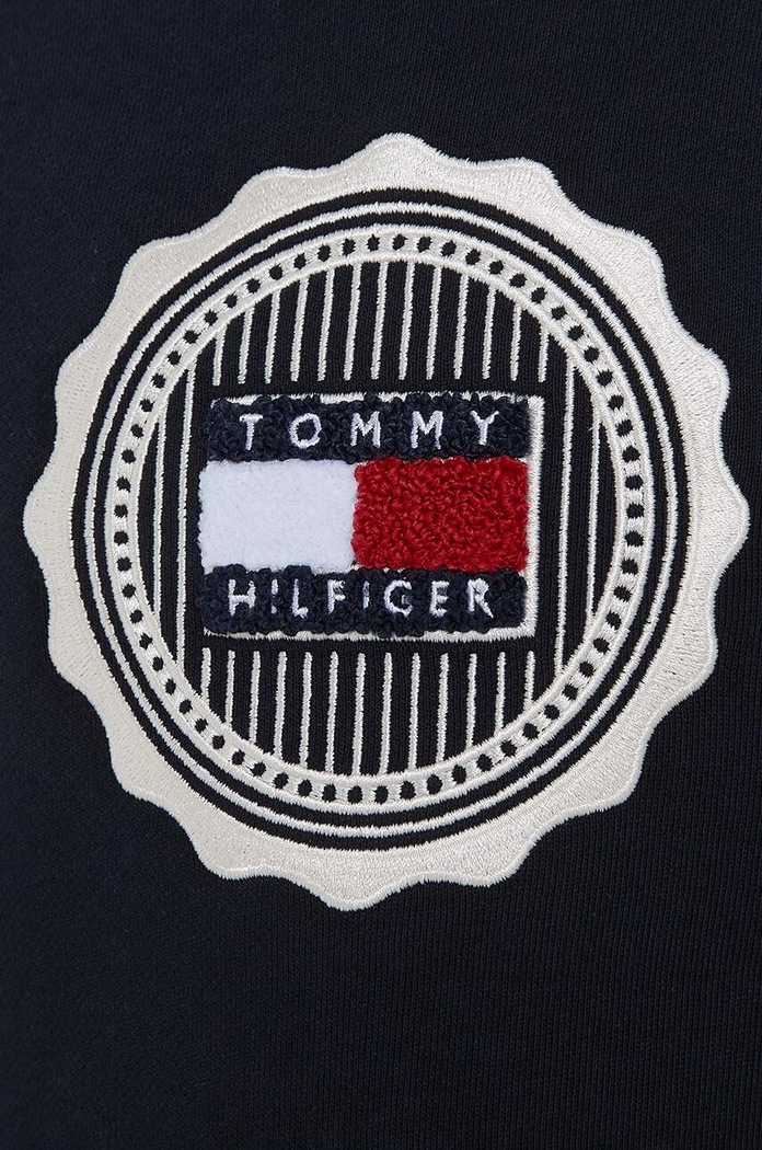 Παιδική βαμβακερή μπλούζα Tommy Hilfiger σκούρο μπλε KB0KB09052.9BYH.128.176