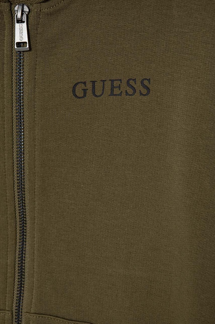 Chlapec Detská bavlnená mikina Guess L4RQ22.KAUG0.9BYH zelená