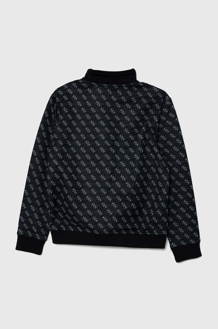 Παιδική μπλούζα Guess L4YQ24.FL04Q.9BYH μαύρο AW25