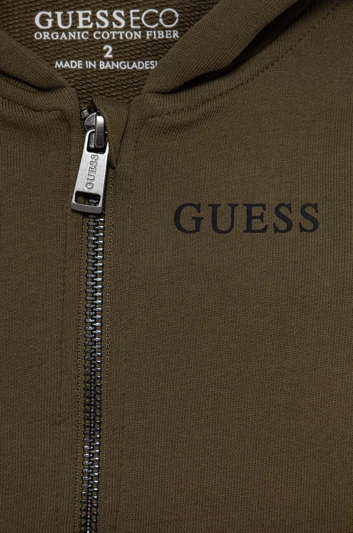 Chłopiec Guess bluza bawełniana dziecięca N3YQ07.KAUG0.9BYH zielony