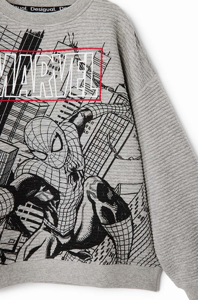 Αγορίστικα Παιδική μπλούζα Desigual SPIDERMAN 24WBSK09 γκρί